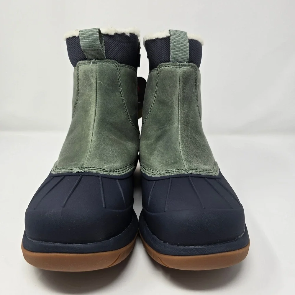 LL Bean Storm Chaser Zip 5 Women 8.5 M Waterproof Insulated Boots Green 507153